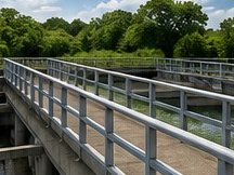 FRP handrail at a water treatment plant